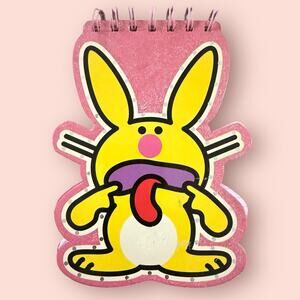 vintage happy bunny Spiral notebook by jim benton Bleh FLAWS